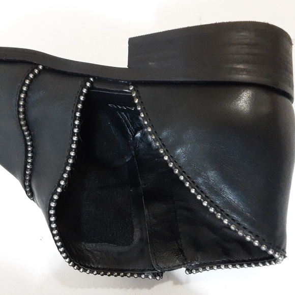 Steve Madden ankle leather booties cut out studded 7.5M casual office retro Y2K - Picture 5 of 12